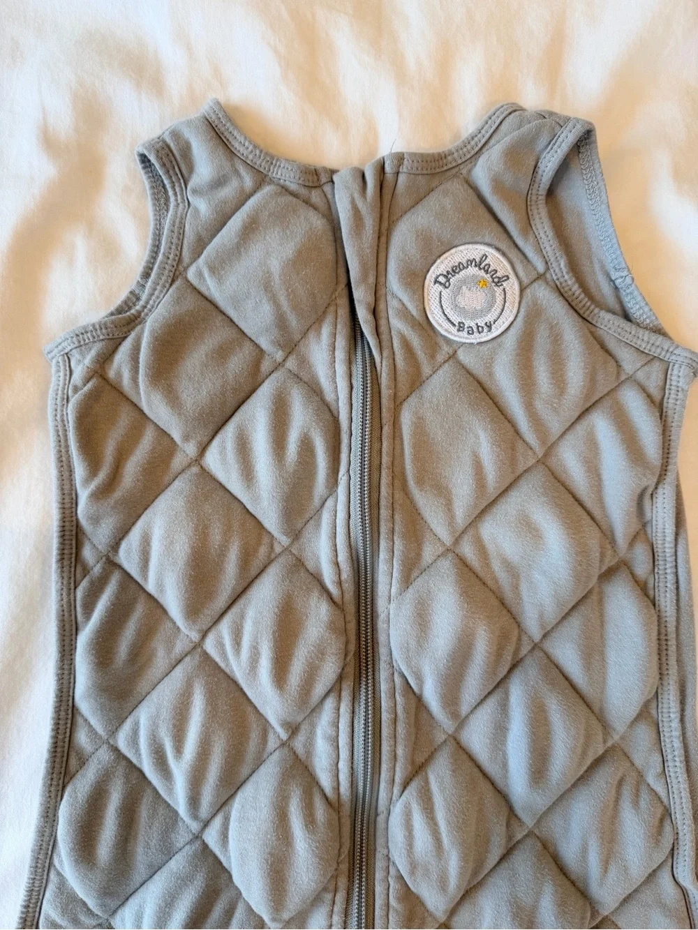 Dreamland Baby Quilted Sleeveless Sleep Sack - Gray - 6-12 months Medium